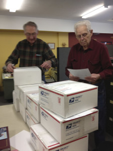 "Helpers"  L-R George Chandler & Dick French